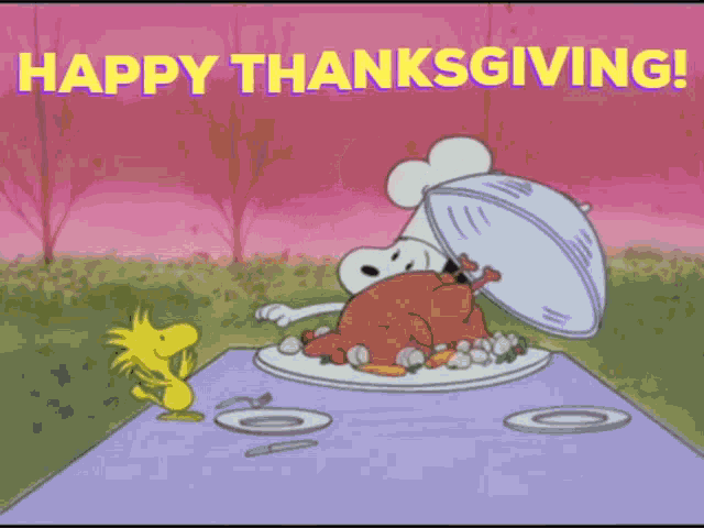 Thanks Giving Snoopy GIF
