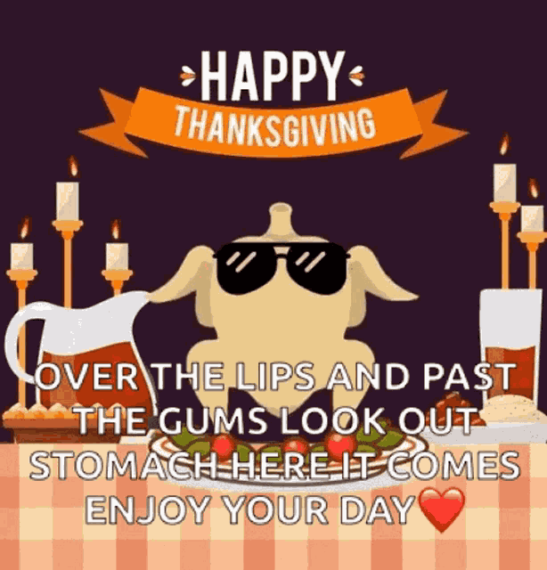 Thanksgiving Dance Happy Turkey GIF