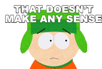 That Doesnt Make Any Sense Kyle Broflovski Sticker