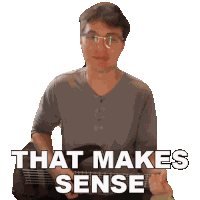 That Makes Sense Agufish Sticker