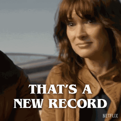 That'S A New Record Joyce Byers GIF