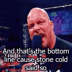 Thats The Bottom Line Stone Cold Steve Austin GIF