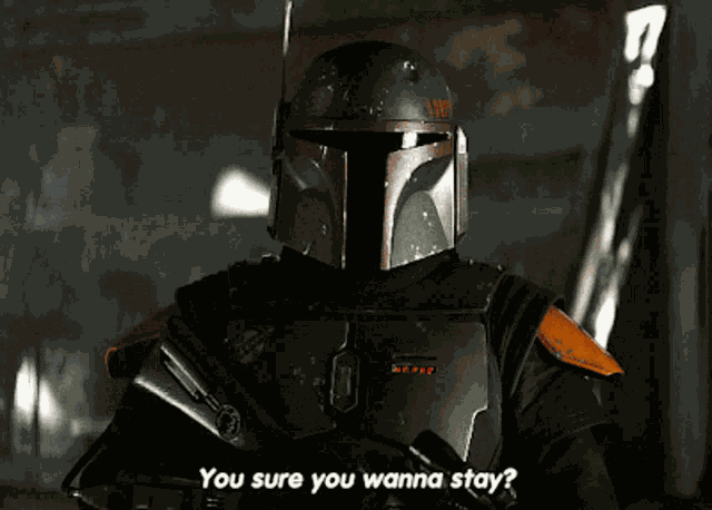 The Book Of Boba Fett You Sure You Wanna Stay GIF