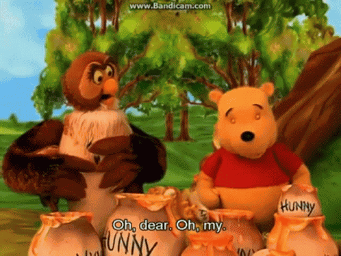 The Book Of Pooh Oh Dear Oh My GIF