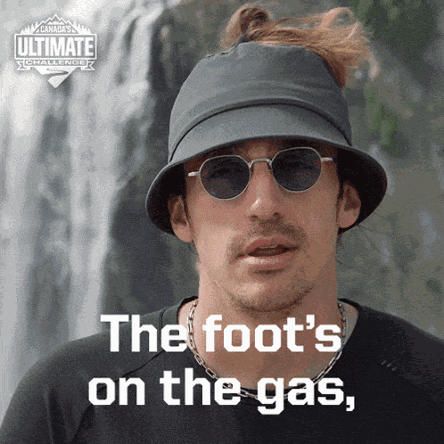 The Foots On The Gas Its Go Time Luke Willson GIF