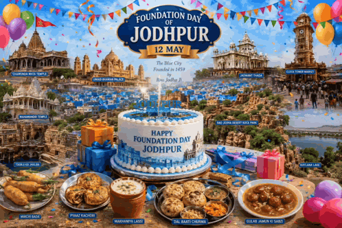 The Foundation Day Of Jodhpur The Blue City GIF