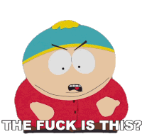 The Fuck Is This Eric Cartman Sticker