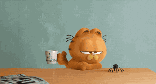 The Garfield Movie Spider GIF