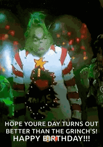 The Grinch Christmas Sweater GIF