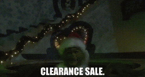 The Grinch Clearance Sale GIF