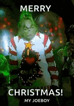 The Grinch I Love Xmas GIF