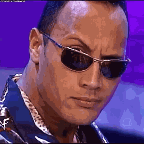 The Rock Raises Eyebrow GIF