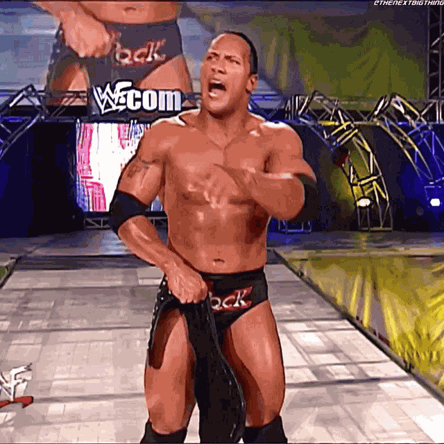 The Rock Wcw Champion GIF
