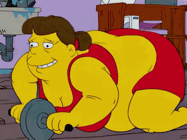 The Simpsons Fitness GIF