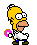 The Simpsons Homer Sticker