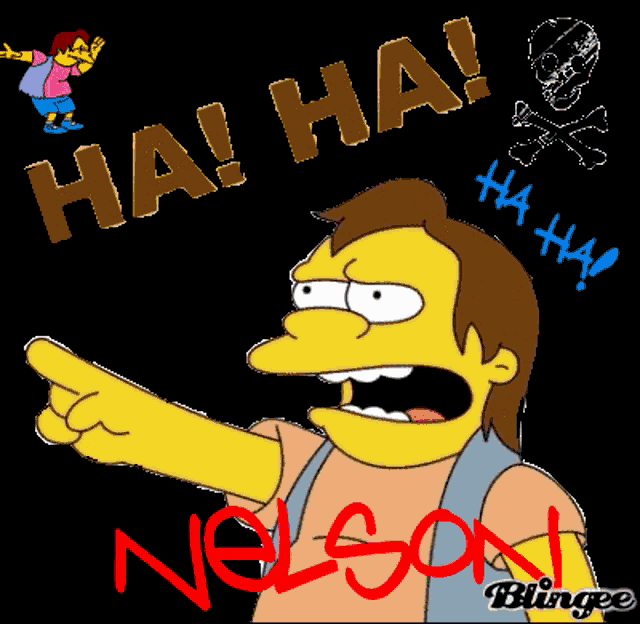 The Simpsons Nelson Muntz GIF