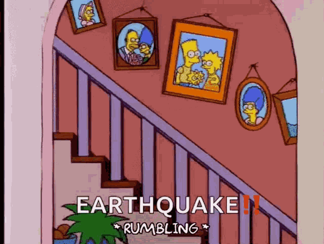 The Simpsons Rumbling GIF