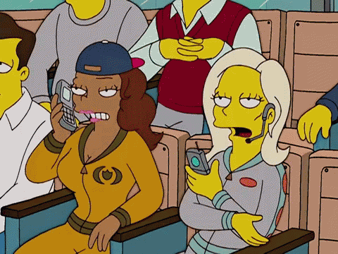 The Simpsons Talking GIF