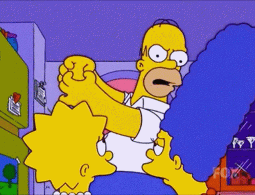 The Simspons Homer Walking Away GIF