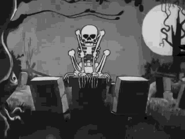 The Skeleton Dance Spooky GIF