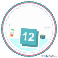 Theecards Happy 12th Birthday Sticker