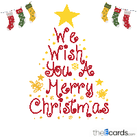 Theecards We Wish You A Merry Christmas Sticker