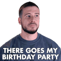 There Goes My Birthday Party Vinny Guadagnino Sticker