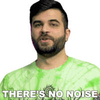 Theres No Noise Andrew Baena Sticker