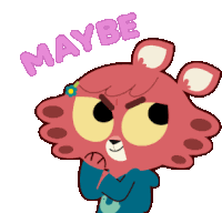 Thinking Maybe Sticker