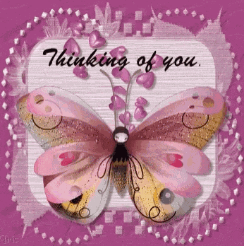 Thinking Of You Butterfly GIF