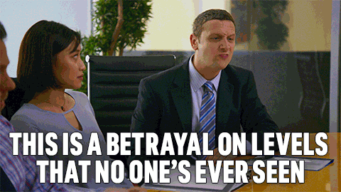 This Is A Betrayal On Levels That No Ones Ever Seen I Think You Should Leave With Tim Robinson GIF