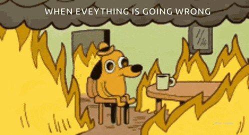 This Is Fine Content GIF