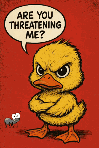 Threatening Duckling GIF