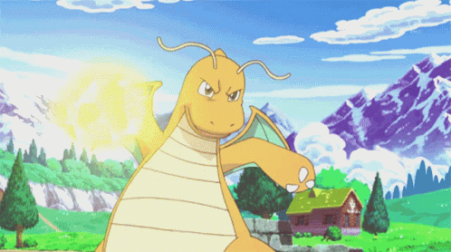Thunder Punch Dragonite GIF