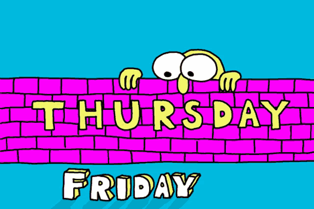 Thursday Almost Friday GIF
