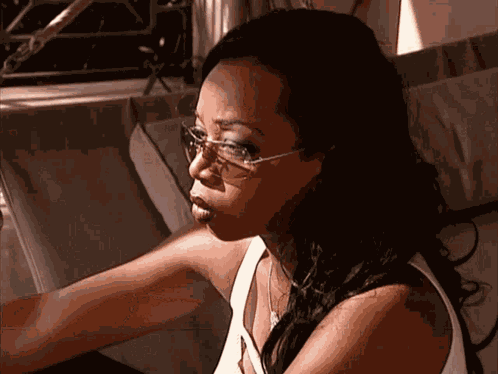 Tiffany Pollard Smoking GIF