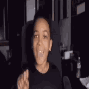 Tiktok Stickers Little Kid Peace Sign GIF