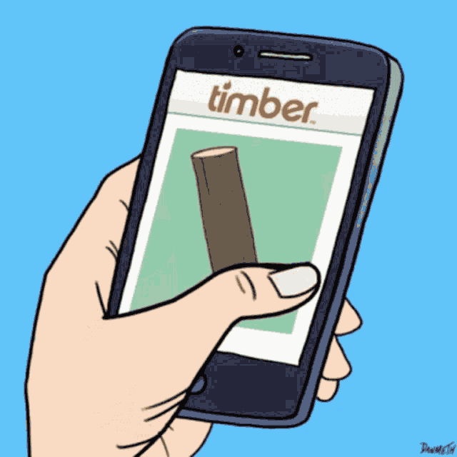 Timber Server Glue GIF