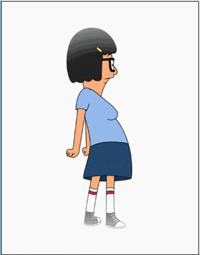 Tina Belcher Walking Farts GIF