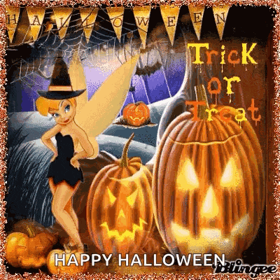 Tinkerbell Halloween GIF