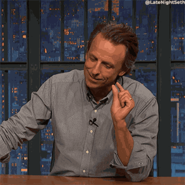 Tiny Bit More Seth Meyers GIF GIF