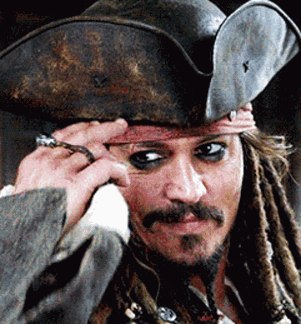 Tip Hat Jack Sparrow GIF