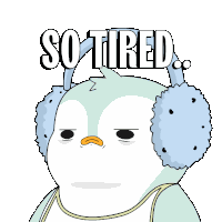 Tired Sleep Sticker