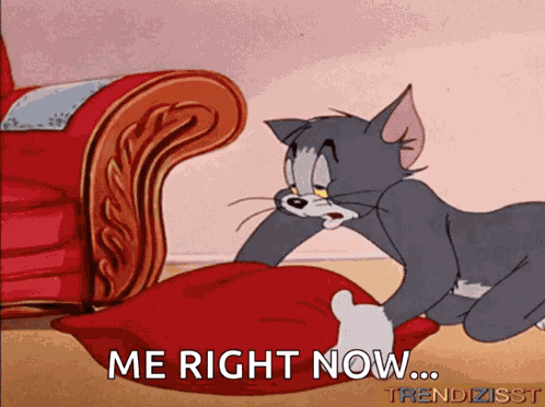 Tired Tom And Jerry GIF
