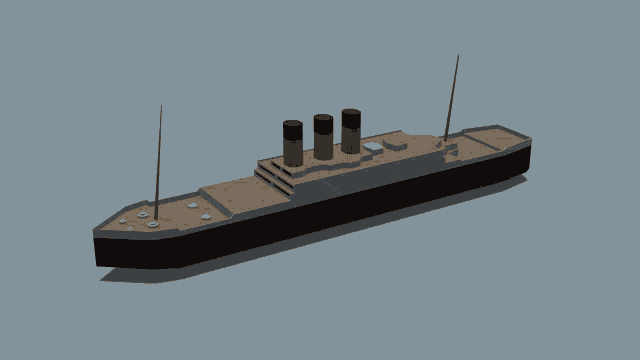 Titanic Low Poly GIF