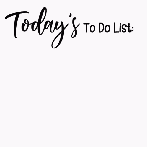 To Do List Smile GIF
