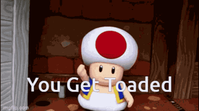 Toad Mario Rick Roll GIF
