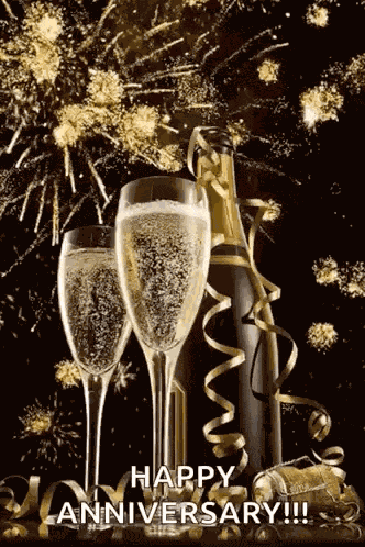 Toast Champagne Glasses GIF