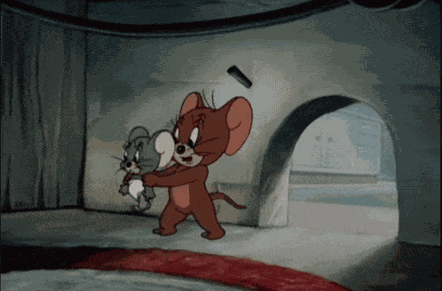 Tom And Jerry Babysitting GIF
