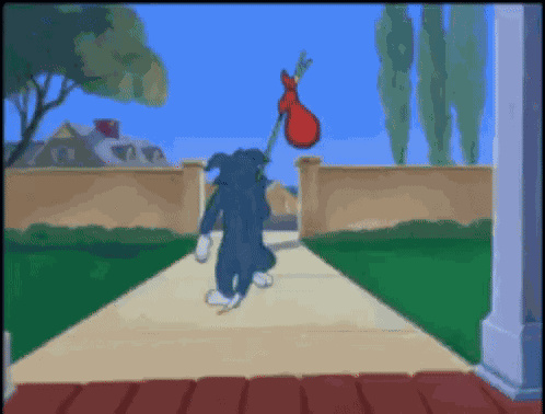 Tom And Jerry Leaving GIF